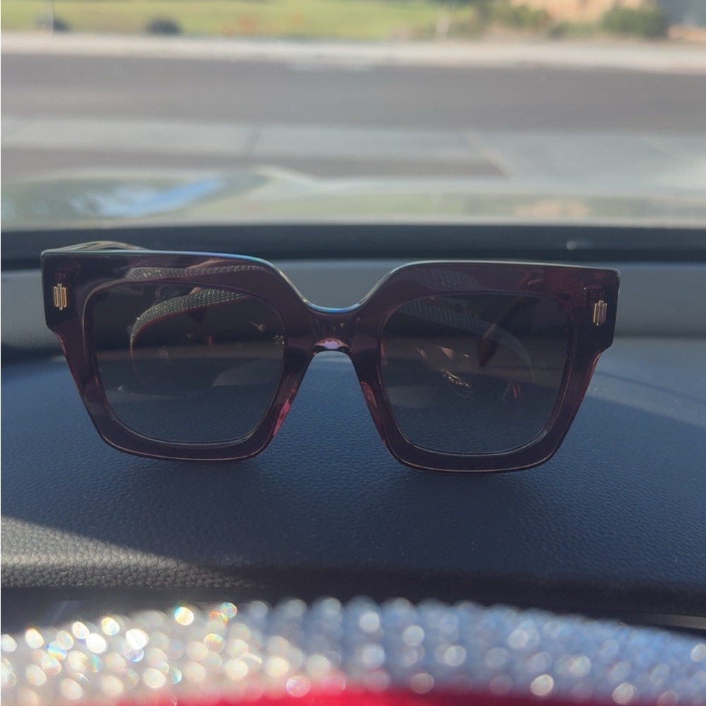 Fendi Burgundy Square Sunglasses